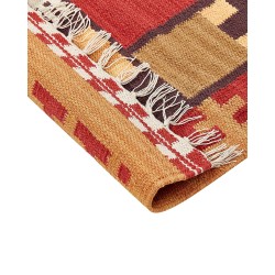 Dywan bawełniany kilim 200 x 300 cm wielokolorowy PARAKAR