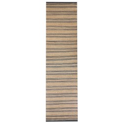 Dywan z juty 80 x 300 cm beżowo- szary BUDHO