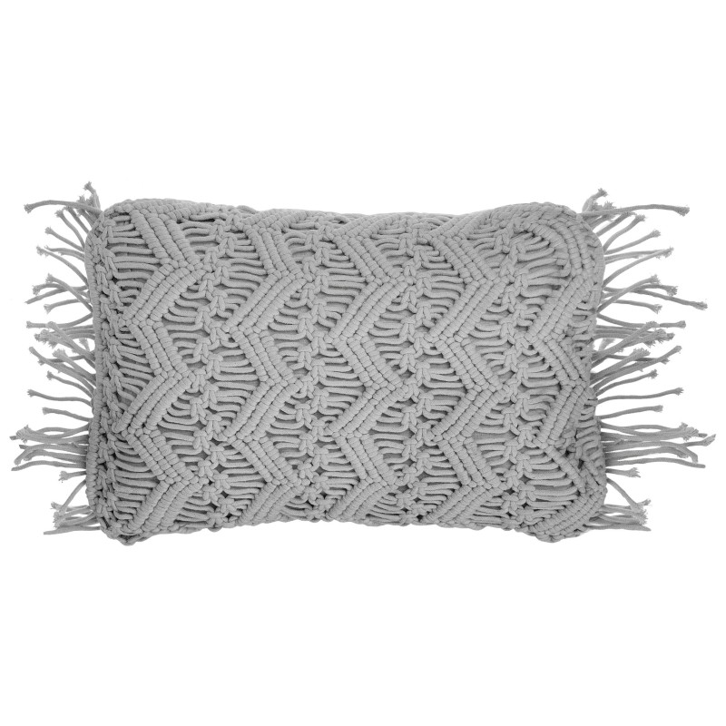 Zestaw 2 poduszek dekoracyjnych KIRIKKALE Bawełna 30 x 45 cm Szary Wzór geometryczny