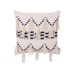 Zestaw 2 poduszek dekoracyjnych THONDI Bawełna 45 x 45 cm Beżowy W paski