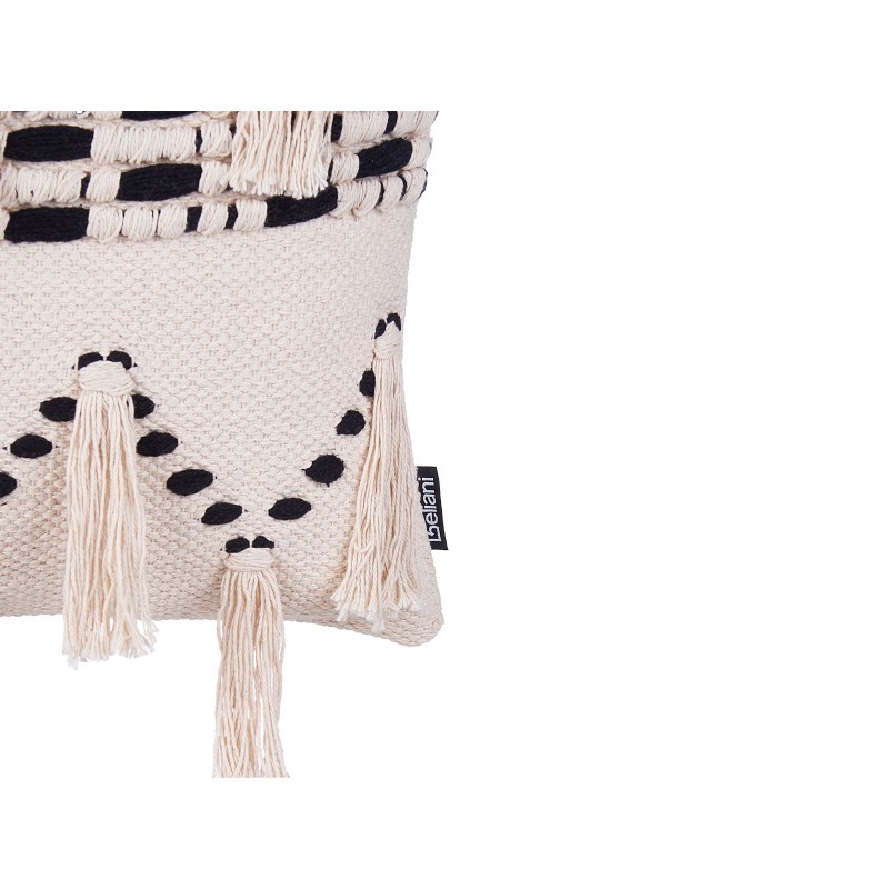 Zestaw 2 poduszek dekoracyjnych THONDI Bawełna 45 x 45 cm Beżowy W paski