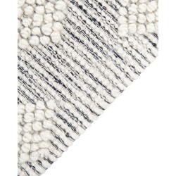 Dywan wełniany 160 x 230 cm szaro-biały SAVUR