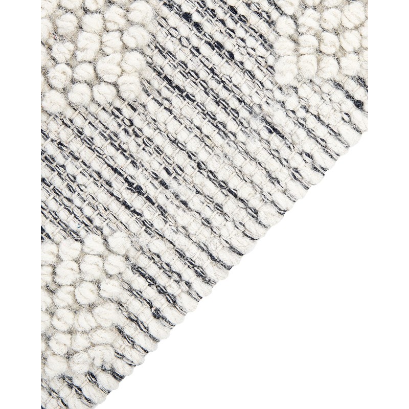 Dywan wełniany 160 x 230 cm szaro-biały SAVUR