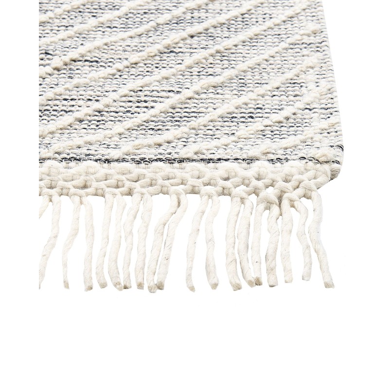 Dywan wełniany 160 x 230 cm szaro-biały SAVUR