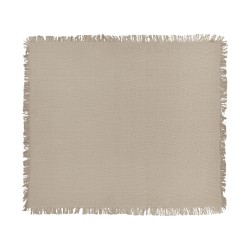 Narzuta na łóżko YERBENT Bawełna 200 x 220 cm Beżowoszary