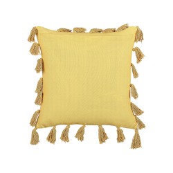 Poduszka dekoracyjna LYNCHIS Bawełna 45 x 45 cm Żółty Jednolity