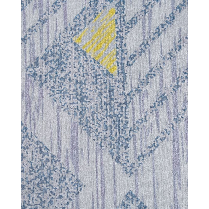 Dywan 80 x 150 cm szaro-żółty KARGI