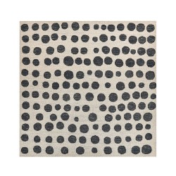 Dywan wełniany 200 x 200 cm beżowo-czarny HAVRAN