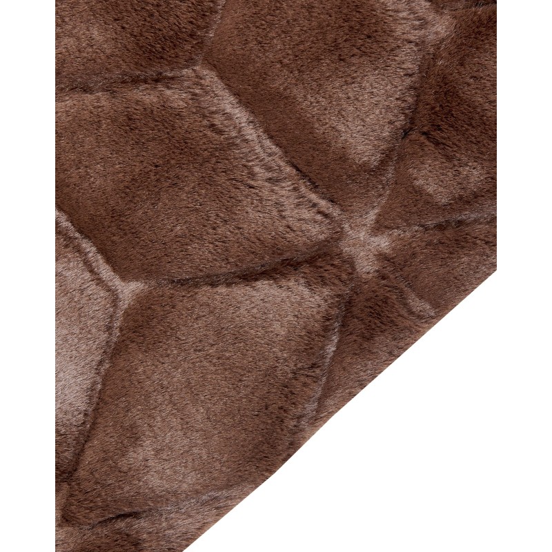 Dywan sztuczne futro królika 160 x 230 cm brązowy THATTA