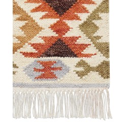 Dywan wełniany kilim 160 x 230 cm wielokolorowy VOSKETAP
