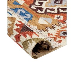 Dywan wełniany kilim 160 x 230 cm wielokolorowy VOSKETAP
