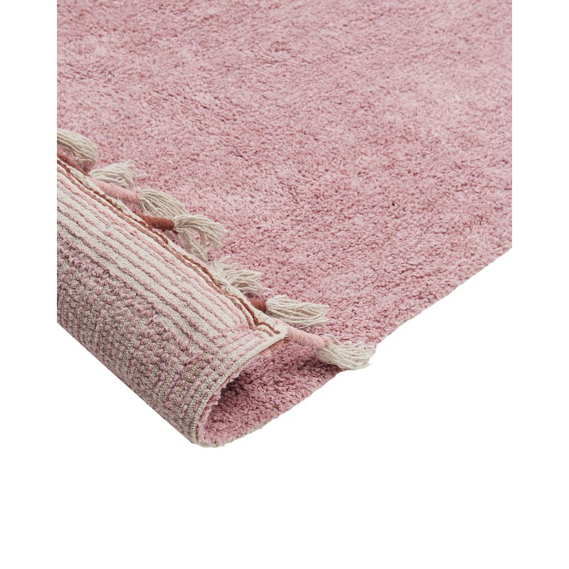 Dywan bawełniany 140 x 200 cm różowy CAPARLI