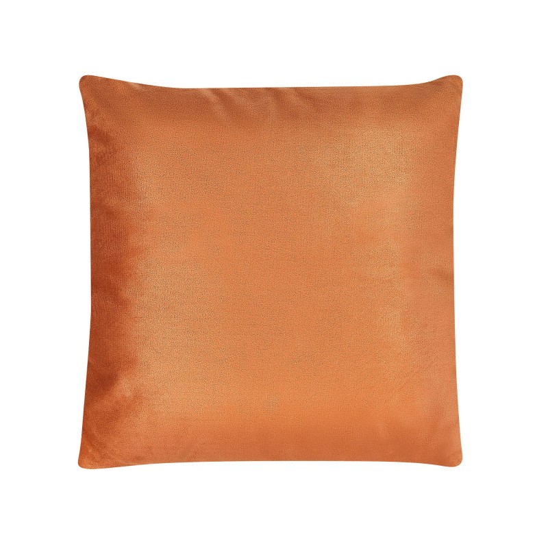 Zestaw 2 poduszek dekoracyjnych CEROPEGIA Welur 45 x 45 cm Pomarańczowy Wzór geometryczny