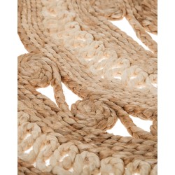 Dywan okrągły z juty ⌀ 140 cm beżowy GOYNE