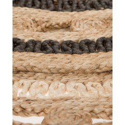 Dywan okrągły z juty ⌀ 140 cm beżowy GOYNE