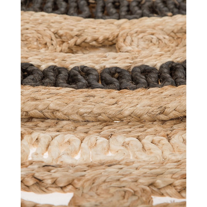 Dywan okrągły z juty ⌀ 140 cm beżowy GOYNE