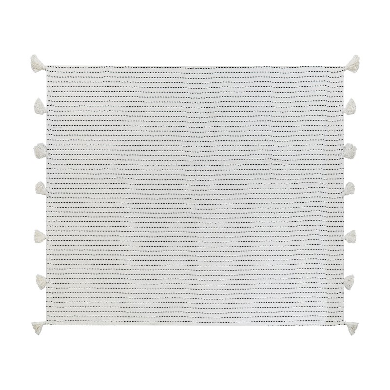 Narzuta na łóżko MODAR Bawełna 200 x 220 cm Złamana biel