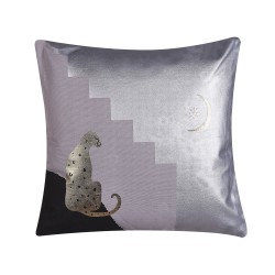 Zestaw 2 poduszek dekoracyjnych DIGITALIS Bawełna 45 x 45 cm Szary Wzór abstrakcyjny