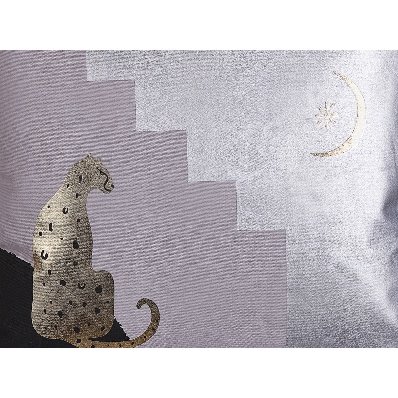 Zestaw 2 poduszek dekoracyjnych DIGITALIS Bawełna 45 x 45 cm Szary Wzór abstrakcyjny