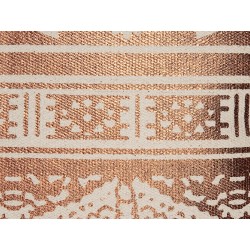 Zestaw 2 poduszek dekoracyjnych OUJDA Bawełna 50 x 50 cm Miedziany Wzór geometryczny