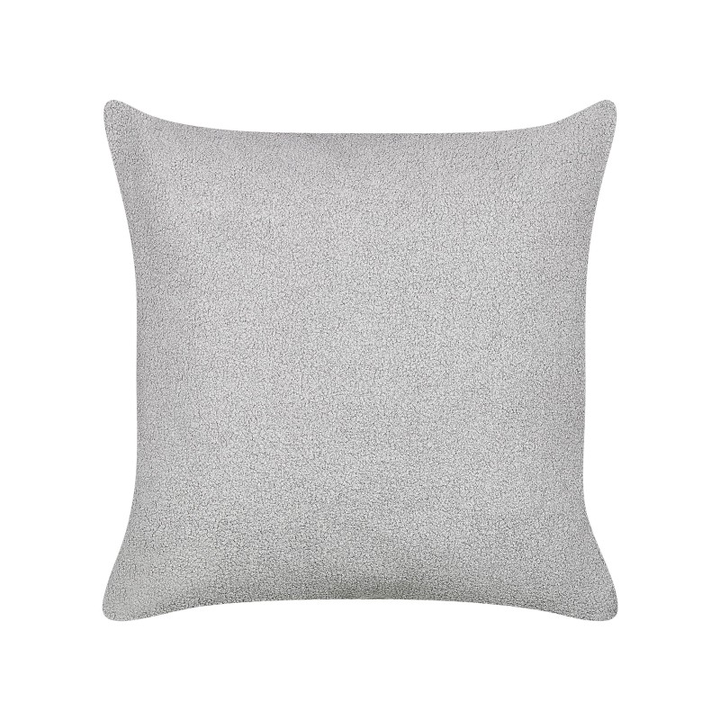 Zestaw 2 poduszek dekoracyjnych LEUZEA Boucle 60 x 60 cm Szary Jednolity