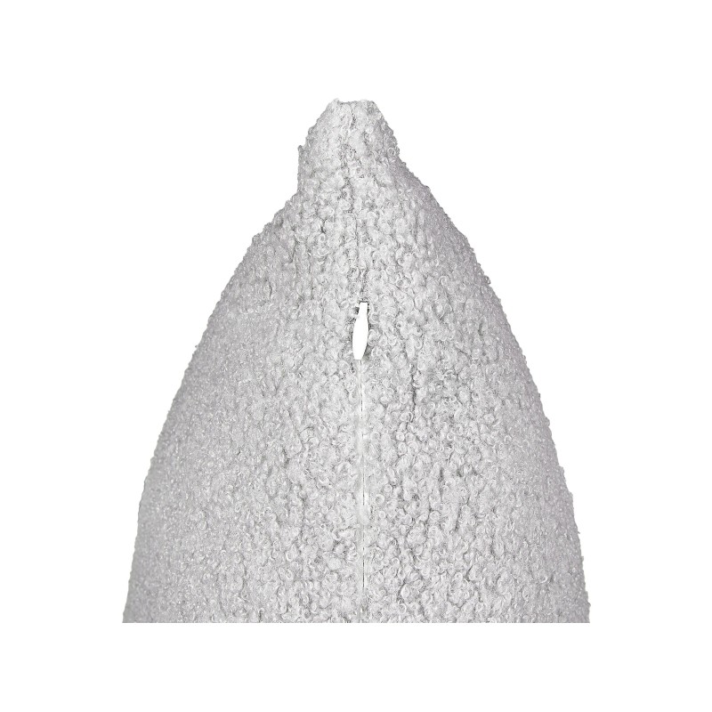 Zestaw 2 poduszek dekoracyjnych LEUZEA Boucle 60 x 60 cm Szary Jednolity