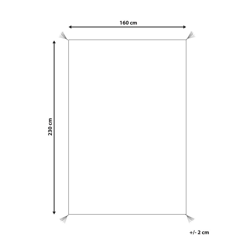 Dywan bawełniany 160 x 230 cm pomarańczowy MUGLA