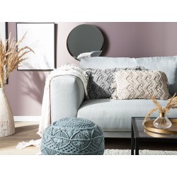 Poduszka dekoracyjna KIRIKKALE Bawełna 30 x 45 cm Szary Wzór geometryczny