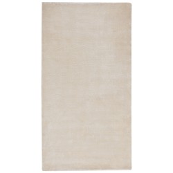 Dywan z wiskozy 80 x 150 cm jasnobeżowy GESI II