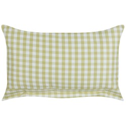 Zestaw 2 poduszek dekoracyjnych TALYA 40 x 60 cm Oliwkowy W kratkę