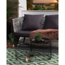 Dywan zewnętrzny 120 x 180 cm zielony PUNE