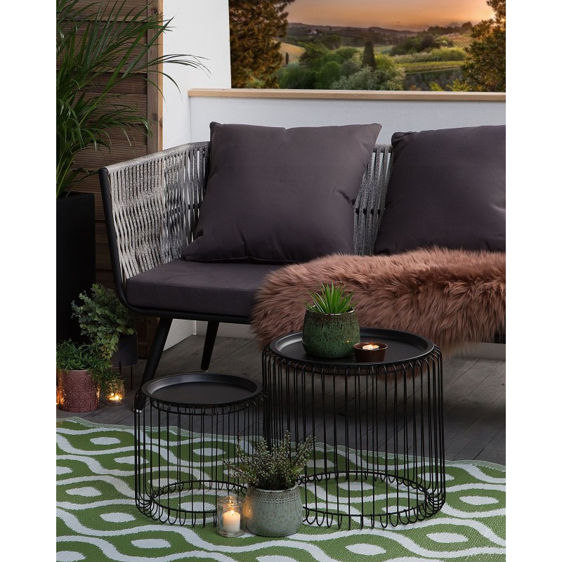 Dywan zewnętrzny 120 x 180 cm zielony PUNE