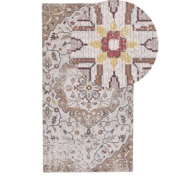 Dywan 80 x 150 cm beżowo-brązowy KATTAKKADA