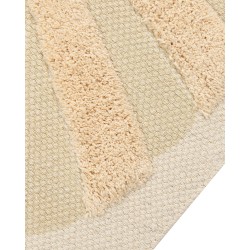 Dywan dziecięcy bawełniany motyw lwa 80 x 150 cm beżowy BALARI