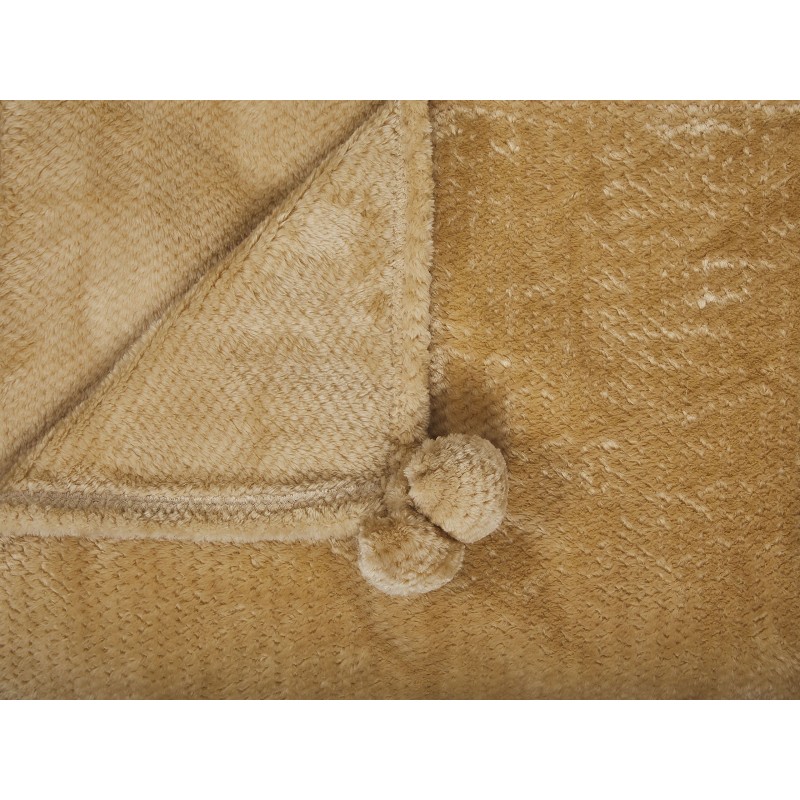 Koc SAITLER 200 x 220 cm Musztardowy