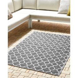 Dywan zewnętrzny 120 x 180 cm szary SURAT