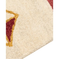 Dywan wełniany gabbeh 140 x 200 cm beżowy MISINLI