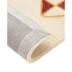 Dywan wełniany gabbeh 140 x 200 cm beżowy MISINLI