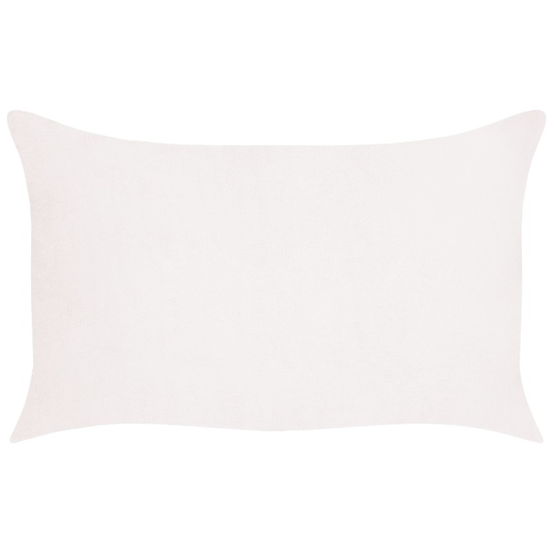 Zestaw 2 poduszek dekoracyjnych MILLET Sztruks 30 x 50 cm Złamana biel Wzór geometryczny