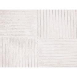 Zestaw 2 poduszek dekoracyjnych MILLET Sztruks 30 x 50 cm Złamana biel Wzór geometryczny