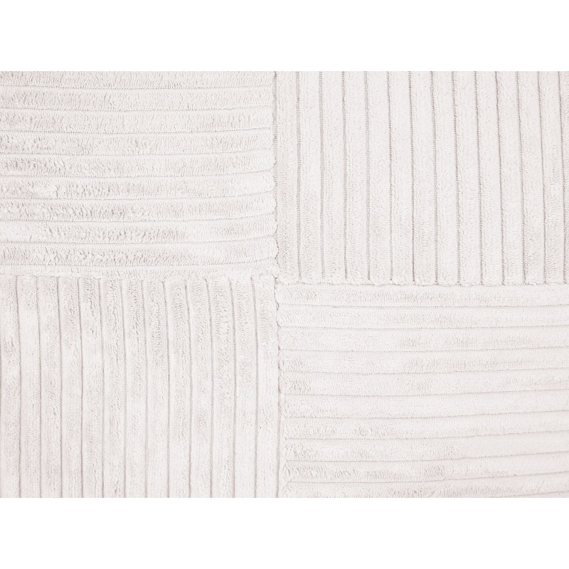 Zestaw 2 poduszek dekoracyjnych MILLET Sztruks 30 x 50 cm Złamana biel Wzór geometryczny