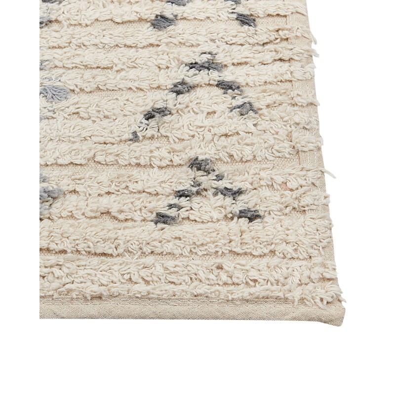 Dywan bawełniany 160 x 230 cm beżowy DISPUR