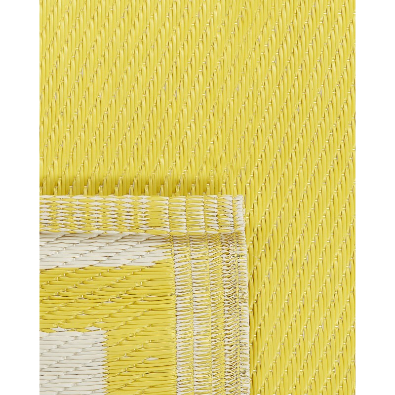 Dywan zewnętrzny 120 x 180 cm żółty ETAWAH