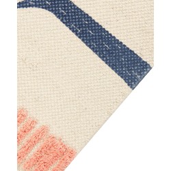 Dywan dziecięcy bawełniany wzór w psy 80 x 150 cm wielokolorowy TEMIAJ