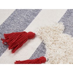 Koc NAMTAR Bawełna 125 x 150 cm Biały