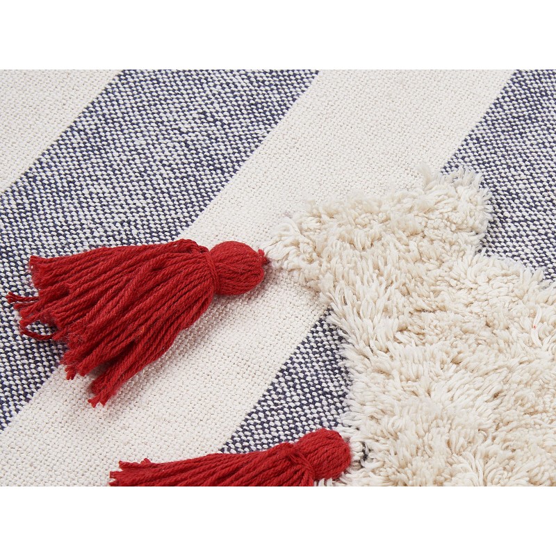 Koc NAMTAR Bawełna 125 x 150 cm Biały