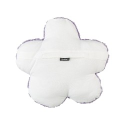 2 bawełniane poduszki dekoracyjne dla dzieci kwiaty 30 x 30 cm fioletowe SORREL