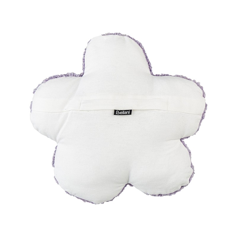 2 bawełniane poduszki dekoracyjne dla dzieci kwiaty 30 x 30 cm fioletowe SORREL