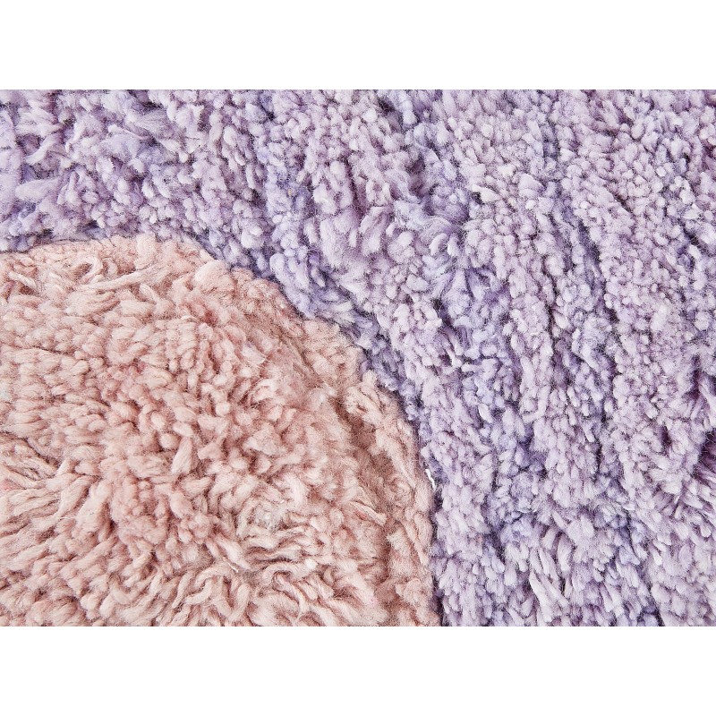 2 bawełniane poduszki dekoracyjne dla dzieci kwiaty 30 x 30 cm fioletowe SORREL