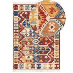 Dywan wełniany kilim 200 x 300 cm wielokolorowy VANASHEN